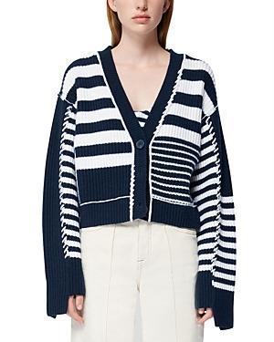 Adara Wool and Cashmere Stripe Cardigan product image