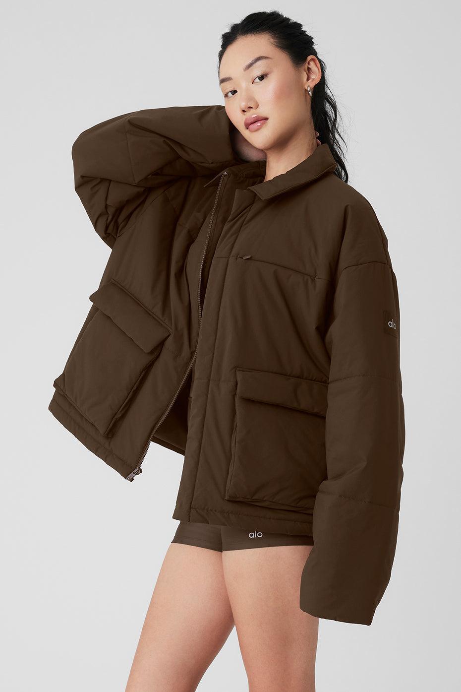 Voyage Utility Cargo Jacket - Espresso Female Product Image