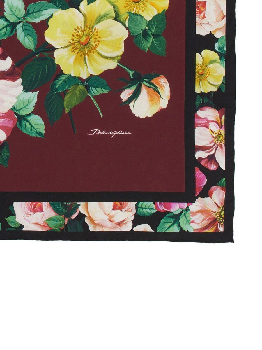 Floral Silk Scarf In Cameliabdx Product Image