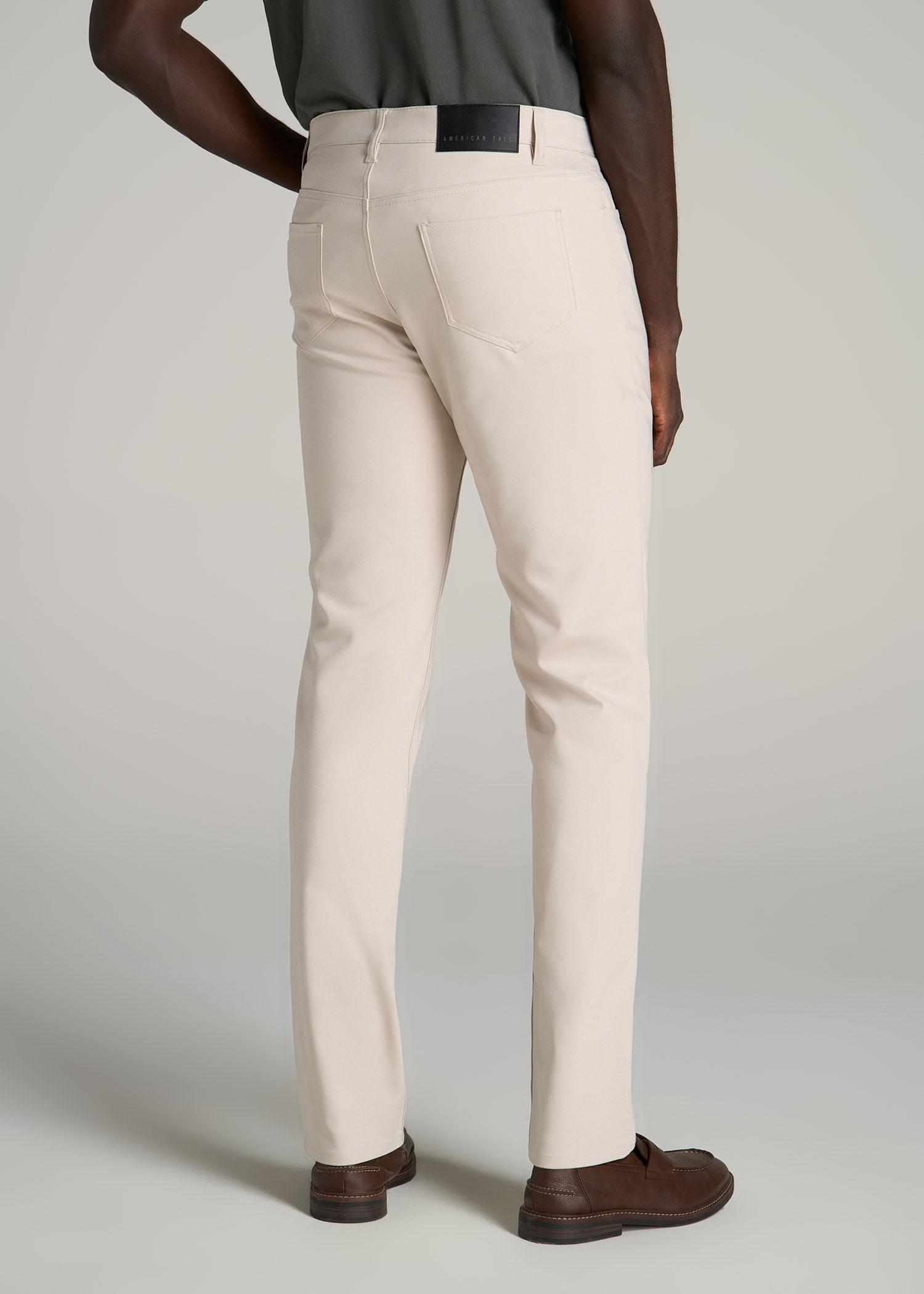 365 Stretch 5-Pocket TAPERED Pants for Tall Men in Soft Beige Product Image