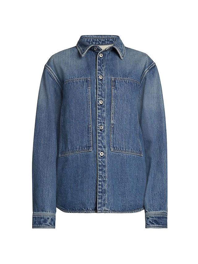 Womens Relaxed Fit Denim Shirt Product Image