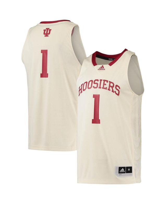 Mens 1 Cream Indiana Hoosiers Swingman Basketball Jersey Product Image