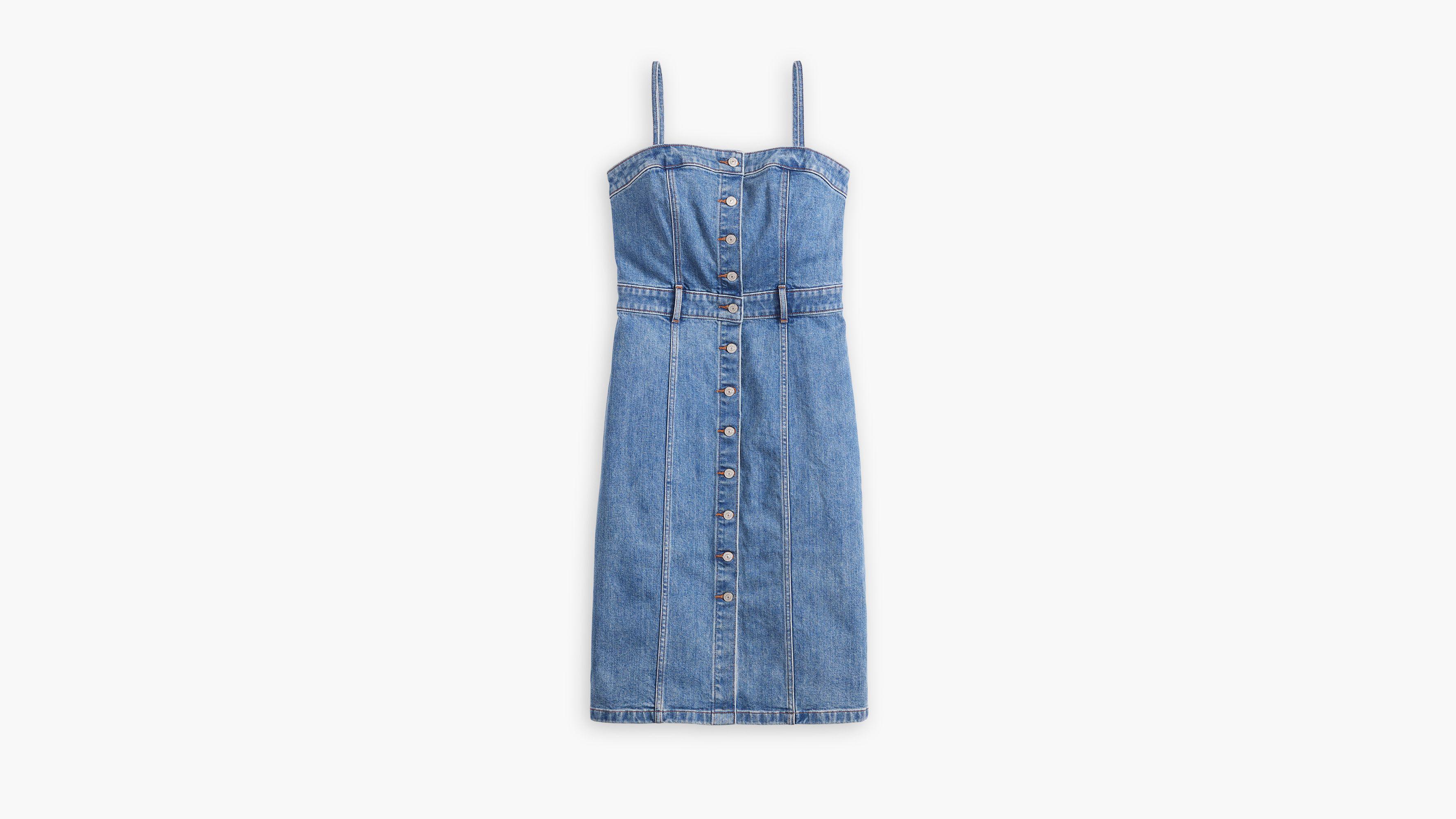 Denim Bustier Dress Product Image