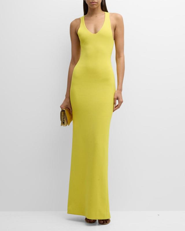 Scoop Neck Knit Maxi Dress Product Image