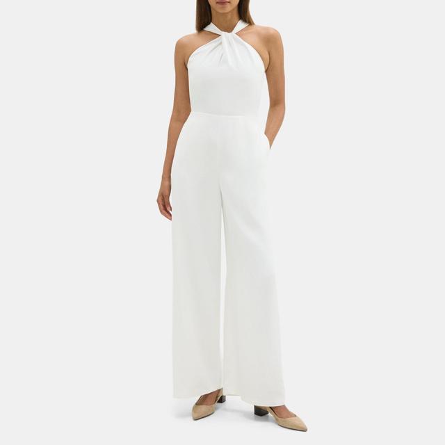 Viscose Twisted Jumpsuit | Theory Outlet Product Image