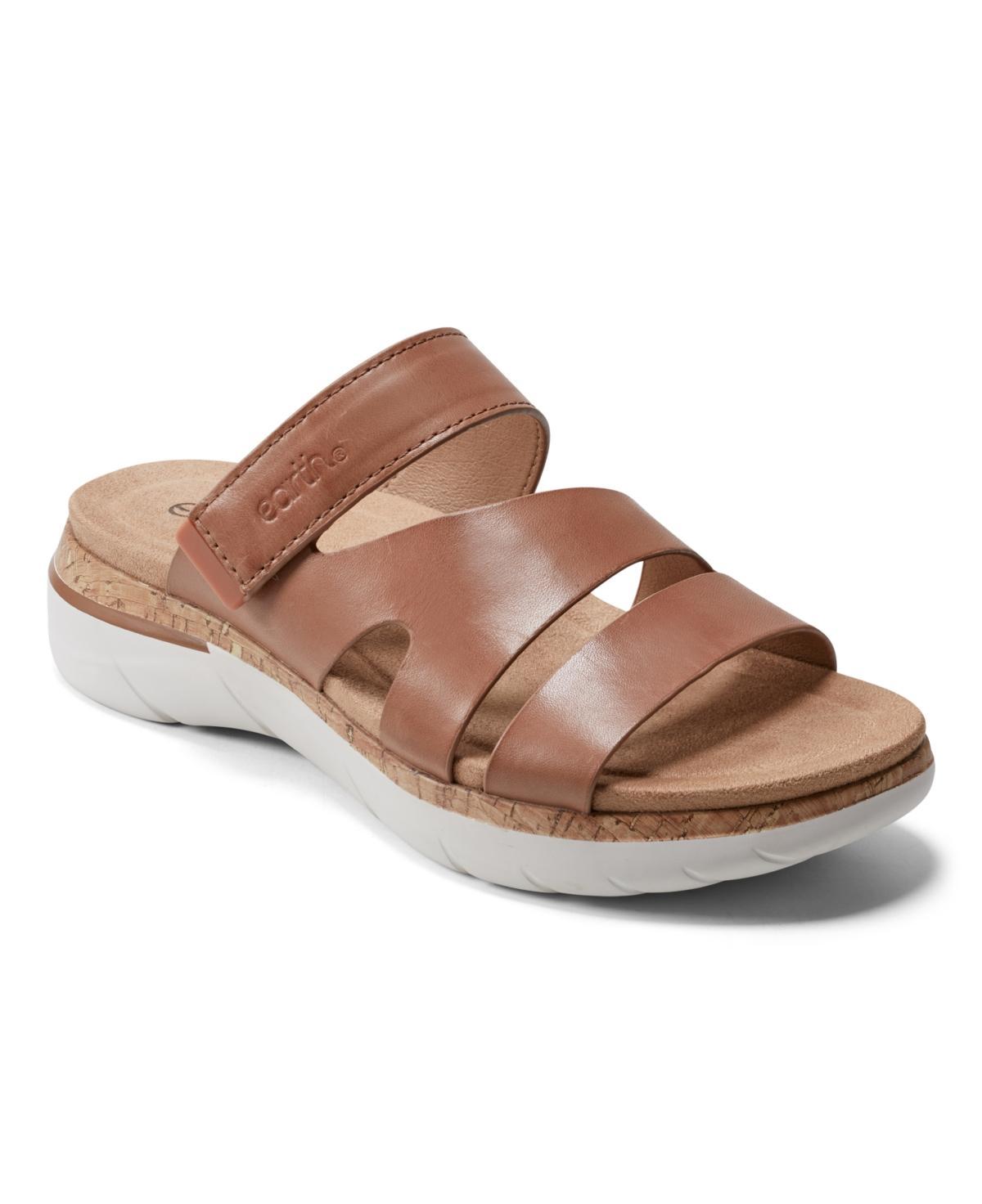 Earth Womens Ralli Almond Toe Flat Strappy Casual Sandals Product Image