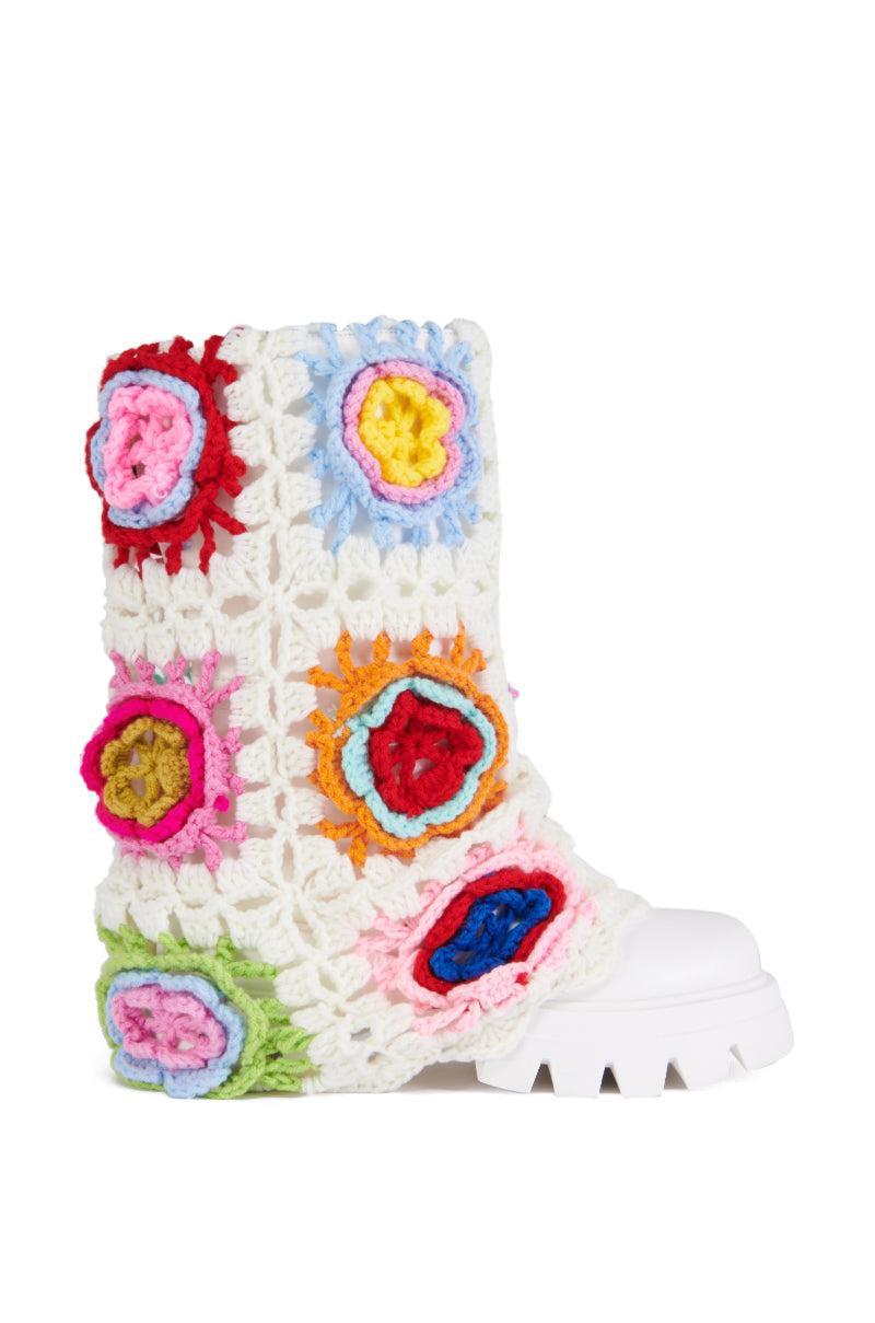 AZALEA WANG ROMOLA CROCHET BOOT Product Image