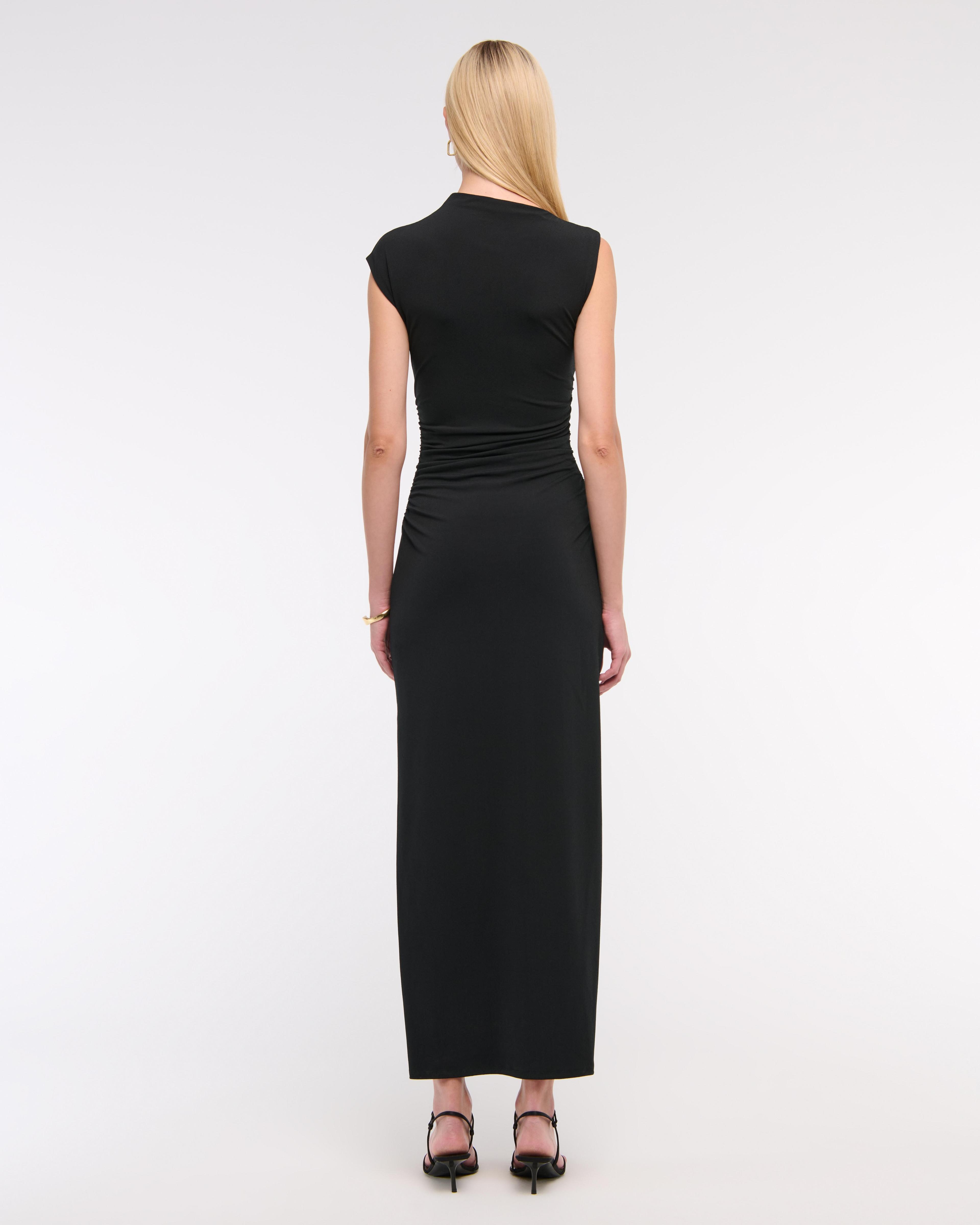 Mockneck Knit Midi Dress Product Image