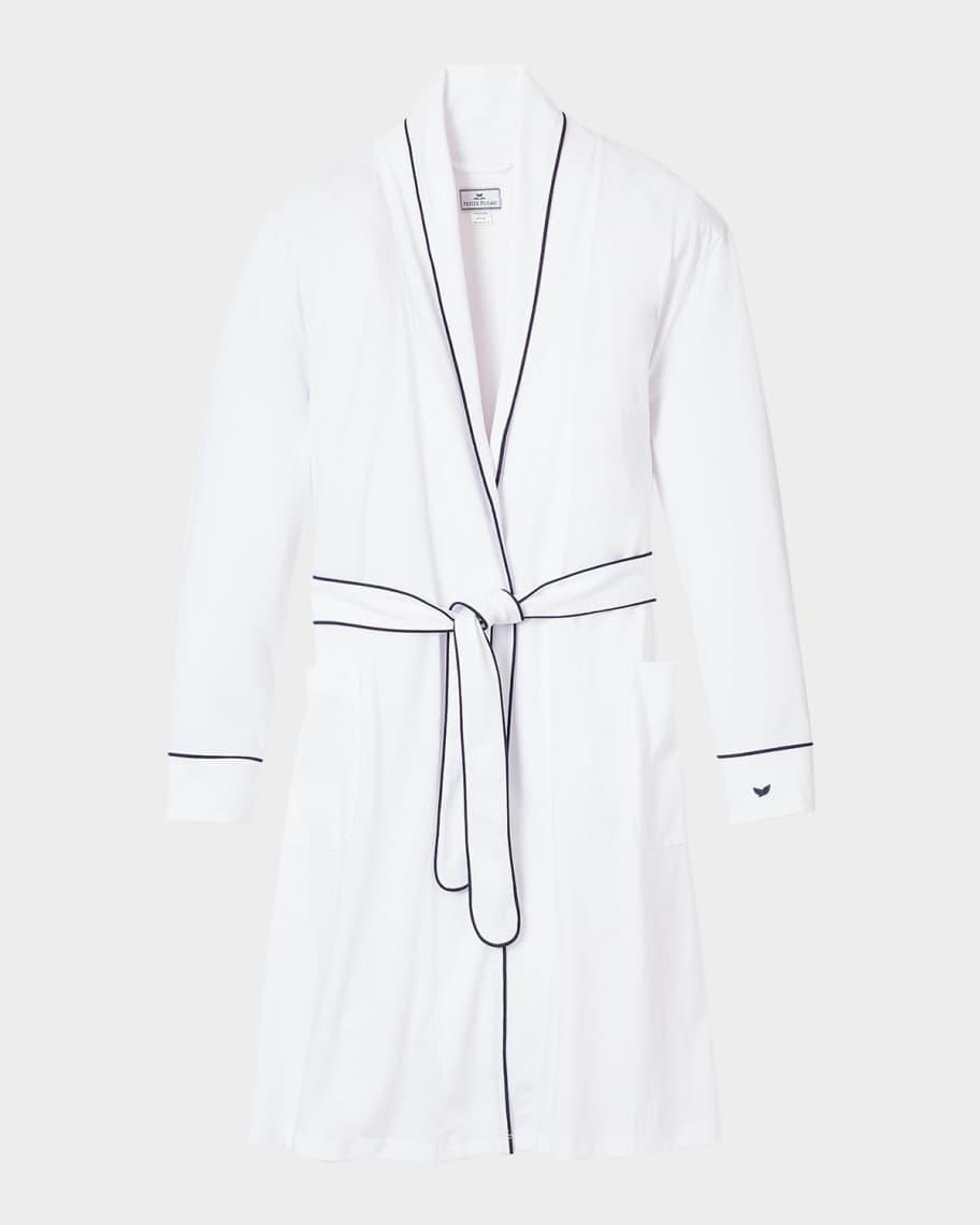 Mens Pima Cotton Robe with Piping Product Image