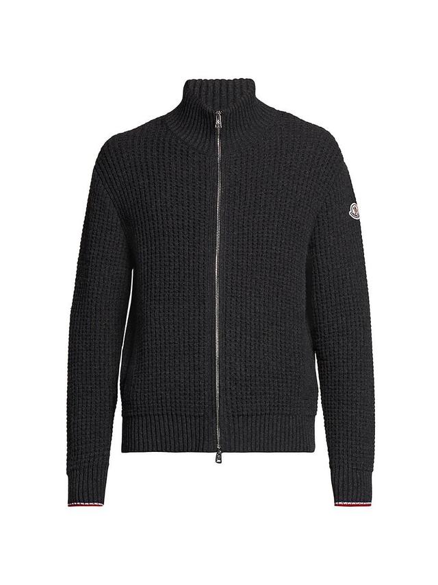 Mens Moncler Man Wool-Cashmere Knitted Cardigan Product Image