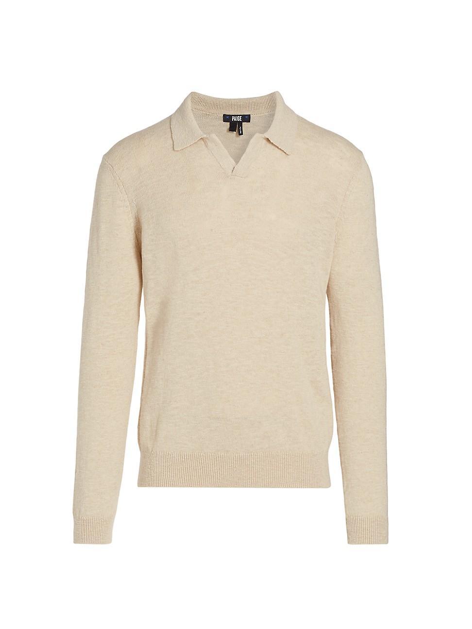 Mens Valdez Cotton-Blend Polo Sweater Product Image