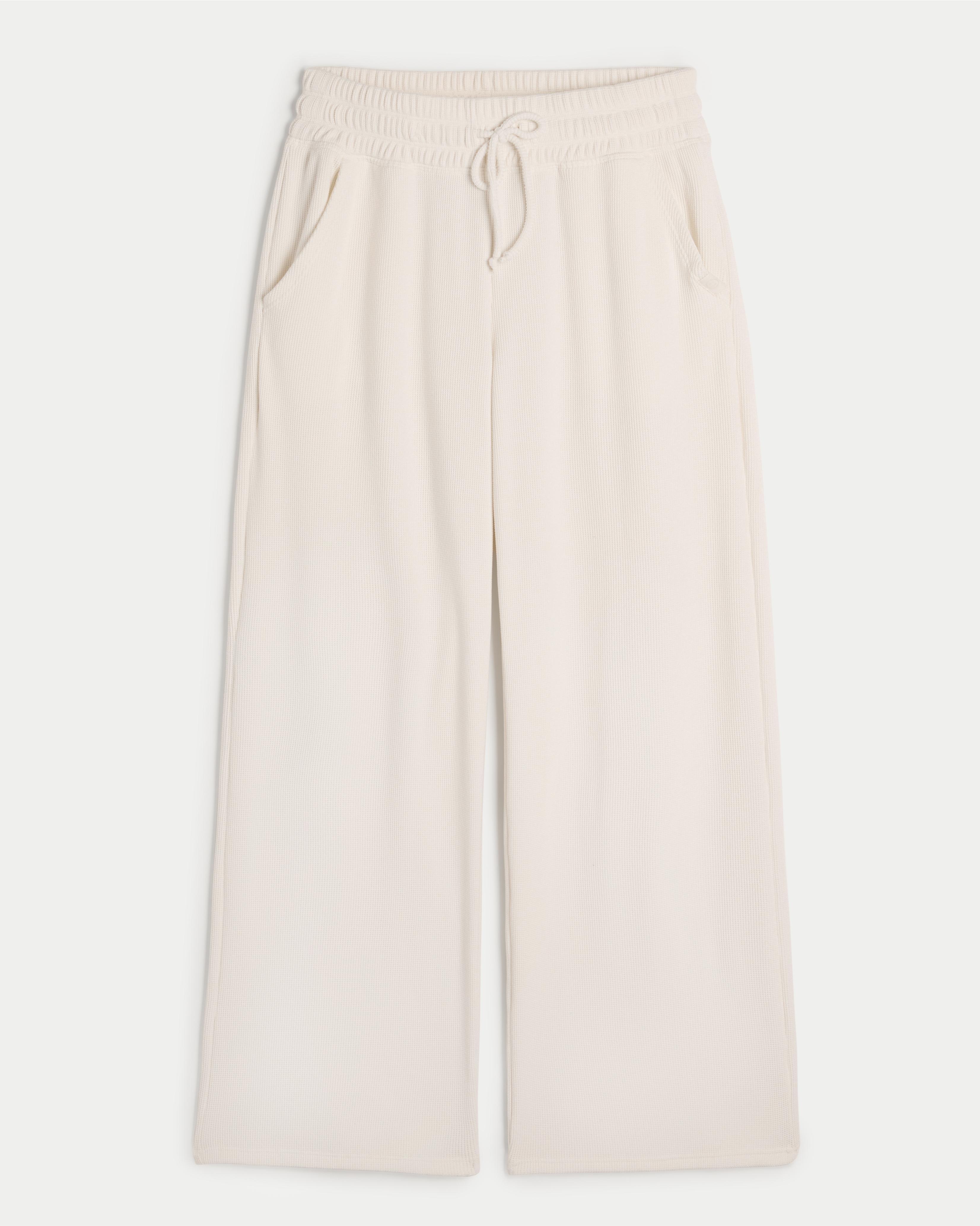 Gilly Hicks Waffle Wide-Leg Pants Product Image