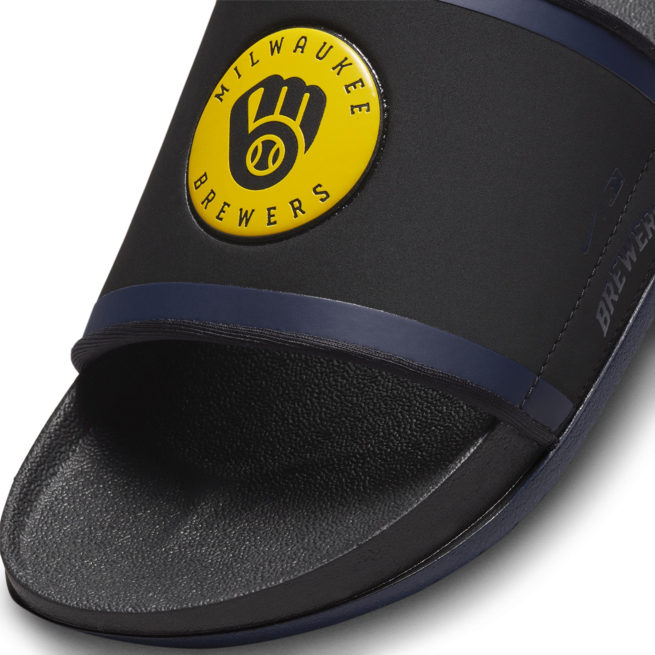 Nike Mens Offcourt (MLB Milwaukee Brewers) Slides Product Image