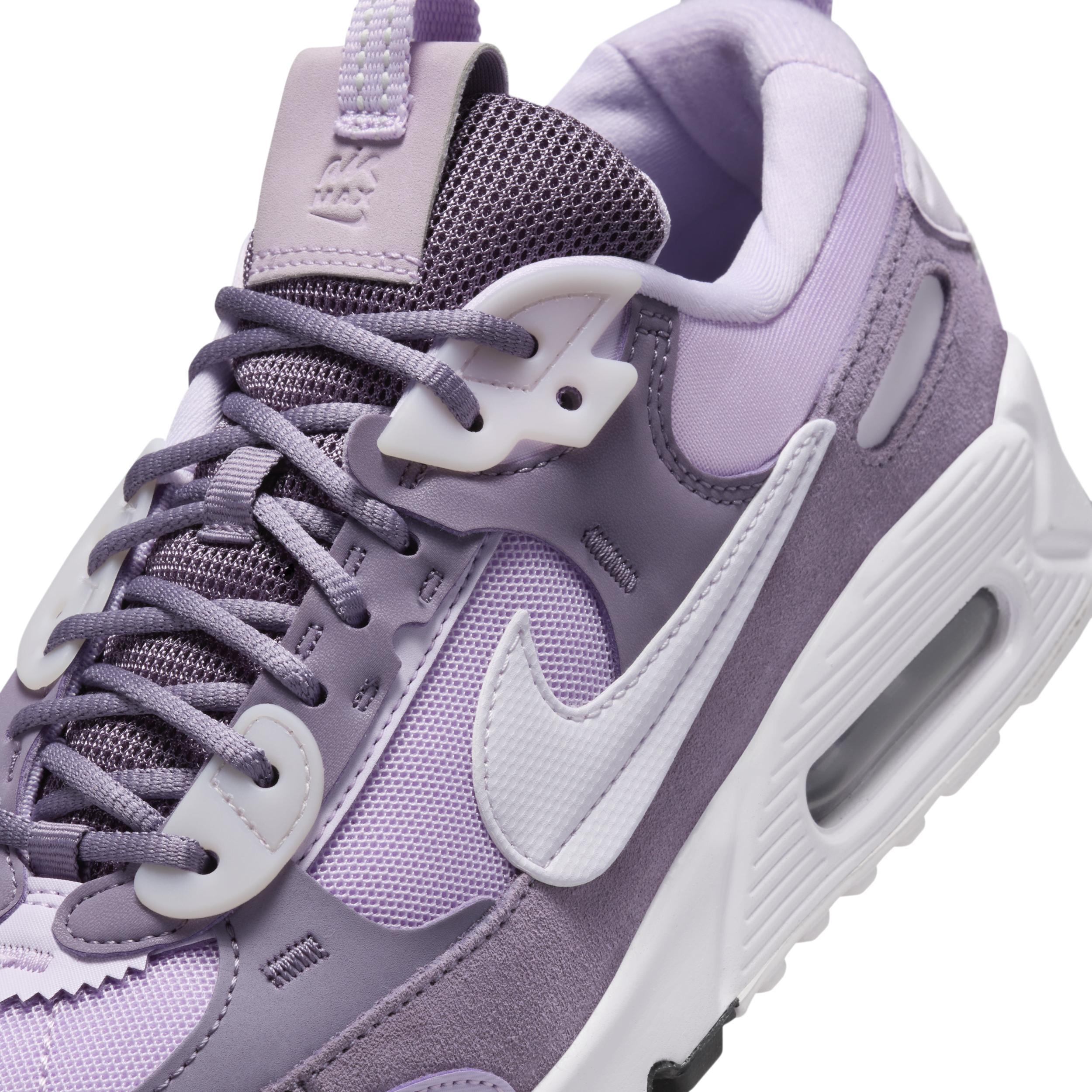 Nike Womens Air Max 90 Futura - Running Shoes Daybreak/Barely Grape/Lilac Bloom Product Image