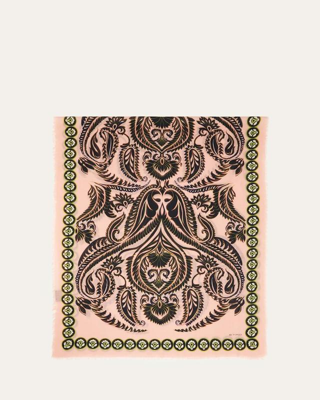 Floral Patterned Silk Scarf Product Image