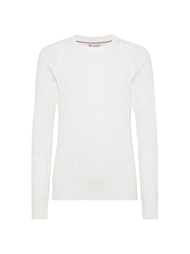 Mens Cotton Rib Knit Sweater Product Image