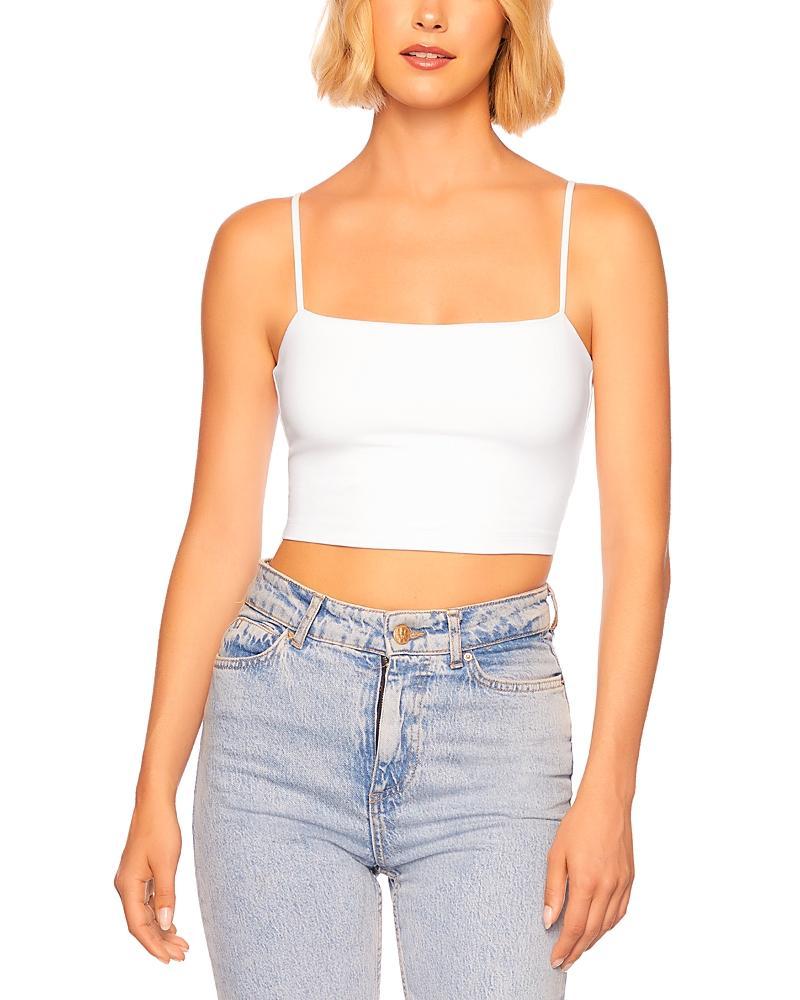 Womens Essential Square-Neck Crop Top Product Image