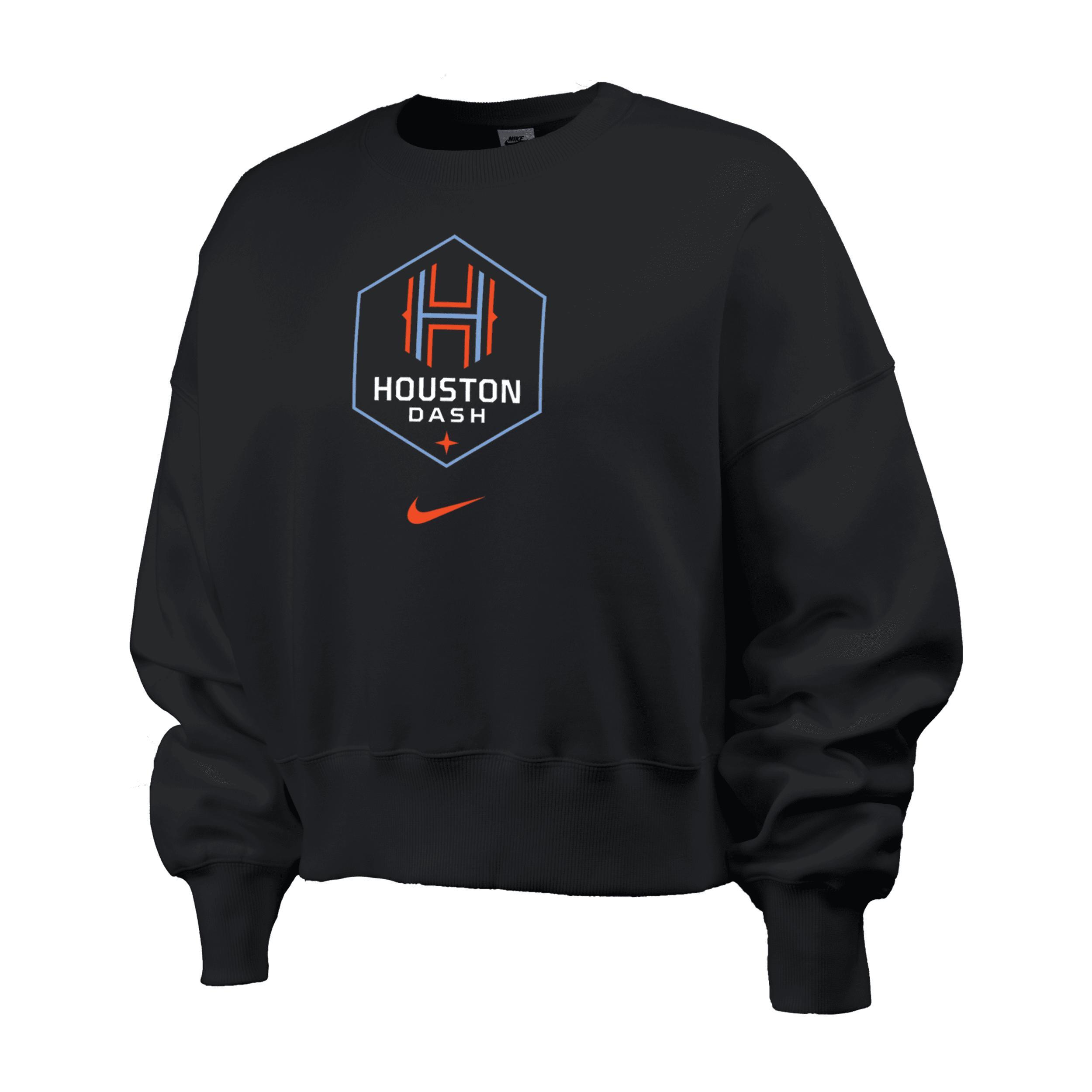 Houston Dash Phoenix Fleece Nike Women's NWSL Crew-Neck Sweatshirt Product Image