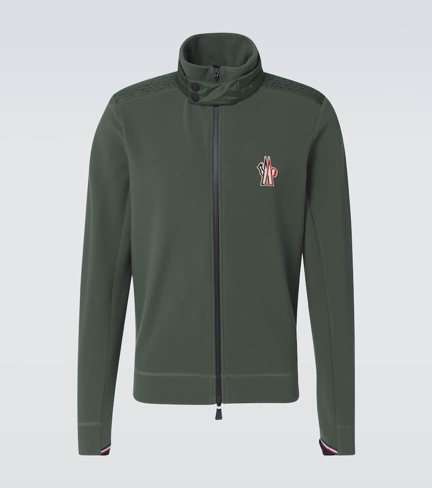 MONCLER Grenoble Pile Cardigan Sweater In Green Product Image