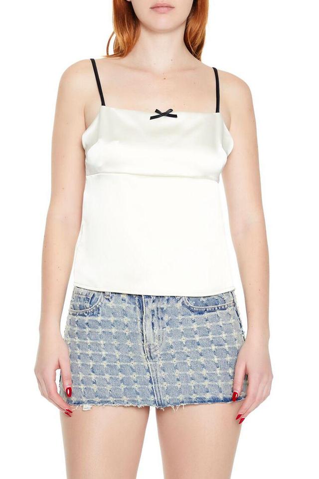 Satin Tie-Back Bow Cami | Forever 21 Product Image