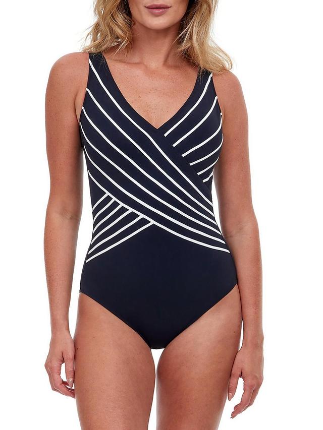 Womens Embrace Surplice One-Piece Swimsuit Product Image