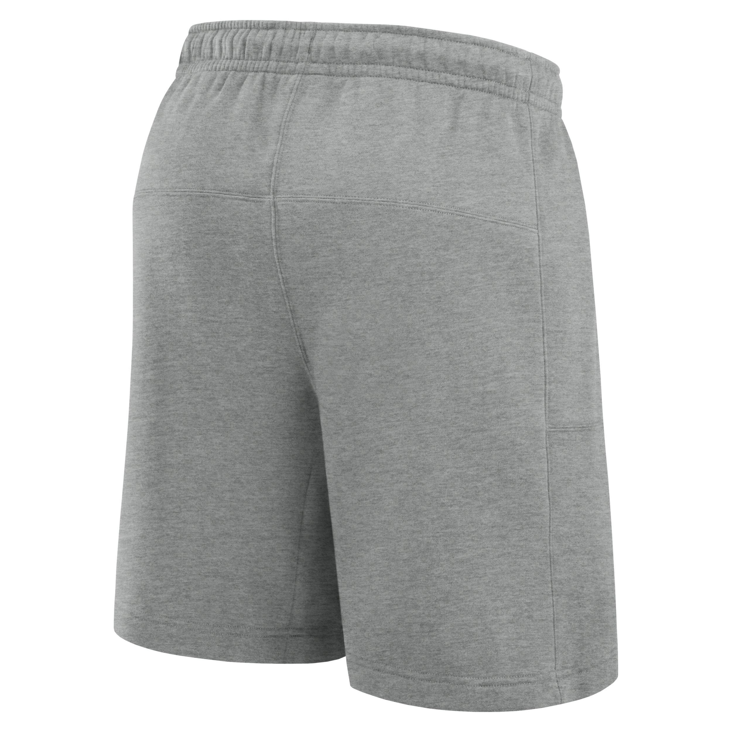 Nike Mens Heather Gray Michigan Wolverines Legacy Essential Fleece Shorts Product Image