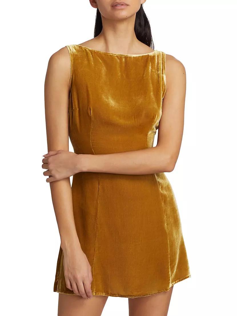 Brisbane Velvet Slip Minidress Product Image