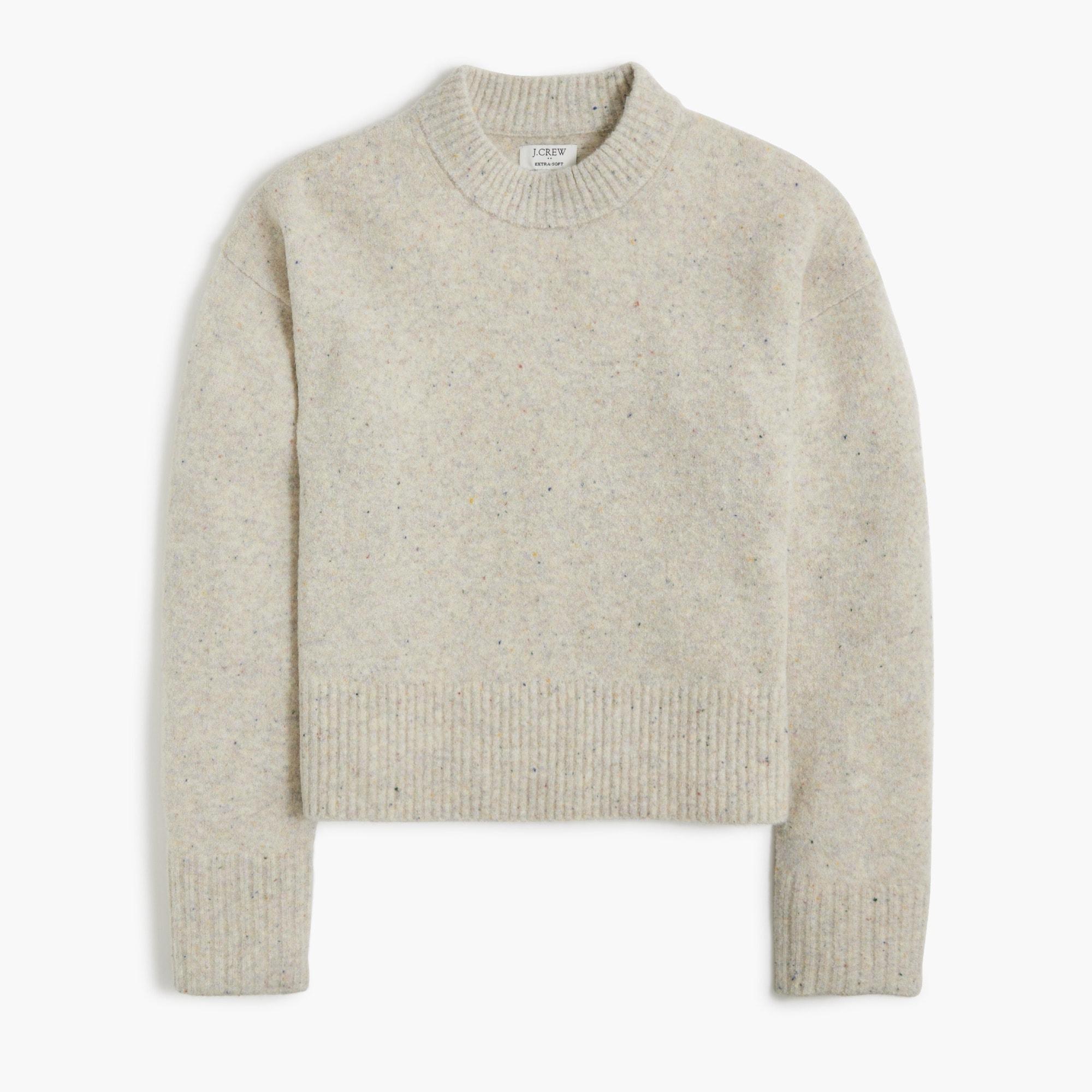 Donegal girlfriend crewneck sweater in extra-soft yarn Product Image