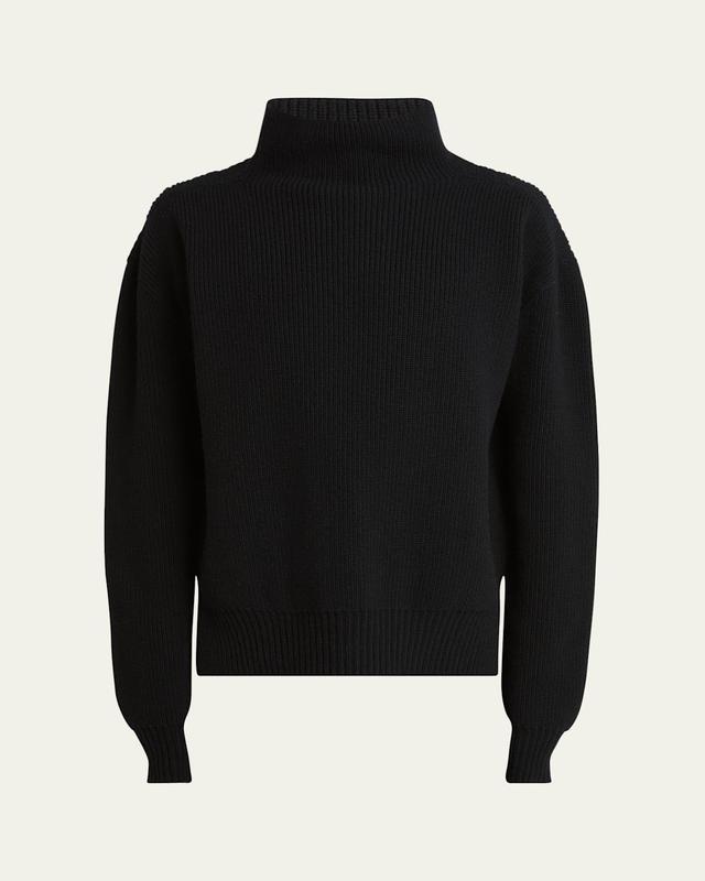 Mens Ribbed Wool Sweater Product Image