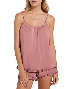 Eberjey Gisele Ruffled Trim Short Pajama Set Product Image