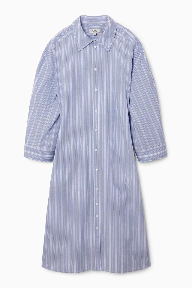 PINSTRIPED SHIRT DRESS Product Image