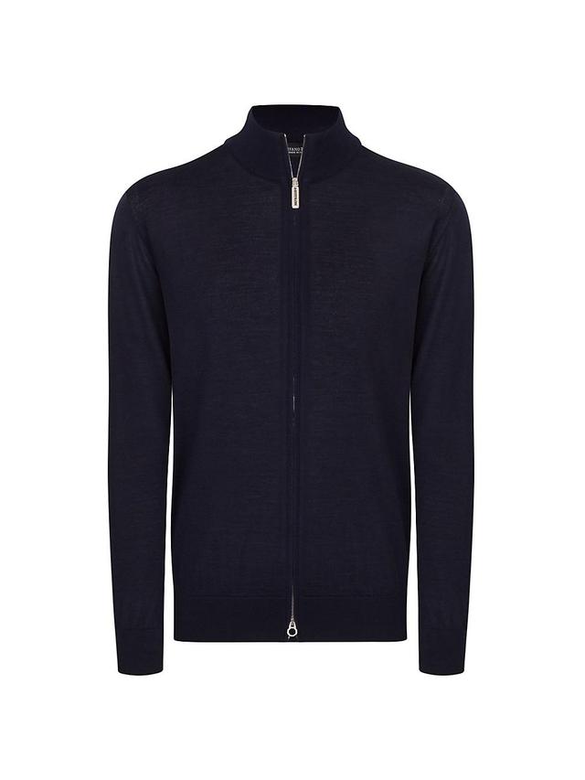 Mens Cashmere And Silk Knit Blouson Sweater Product Image