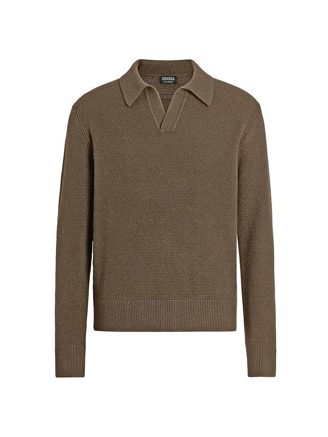 Mens Oasi Cashmere Polo Shirt Product Image