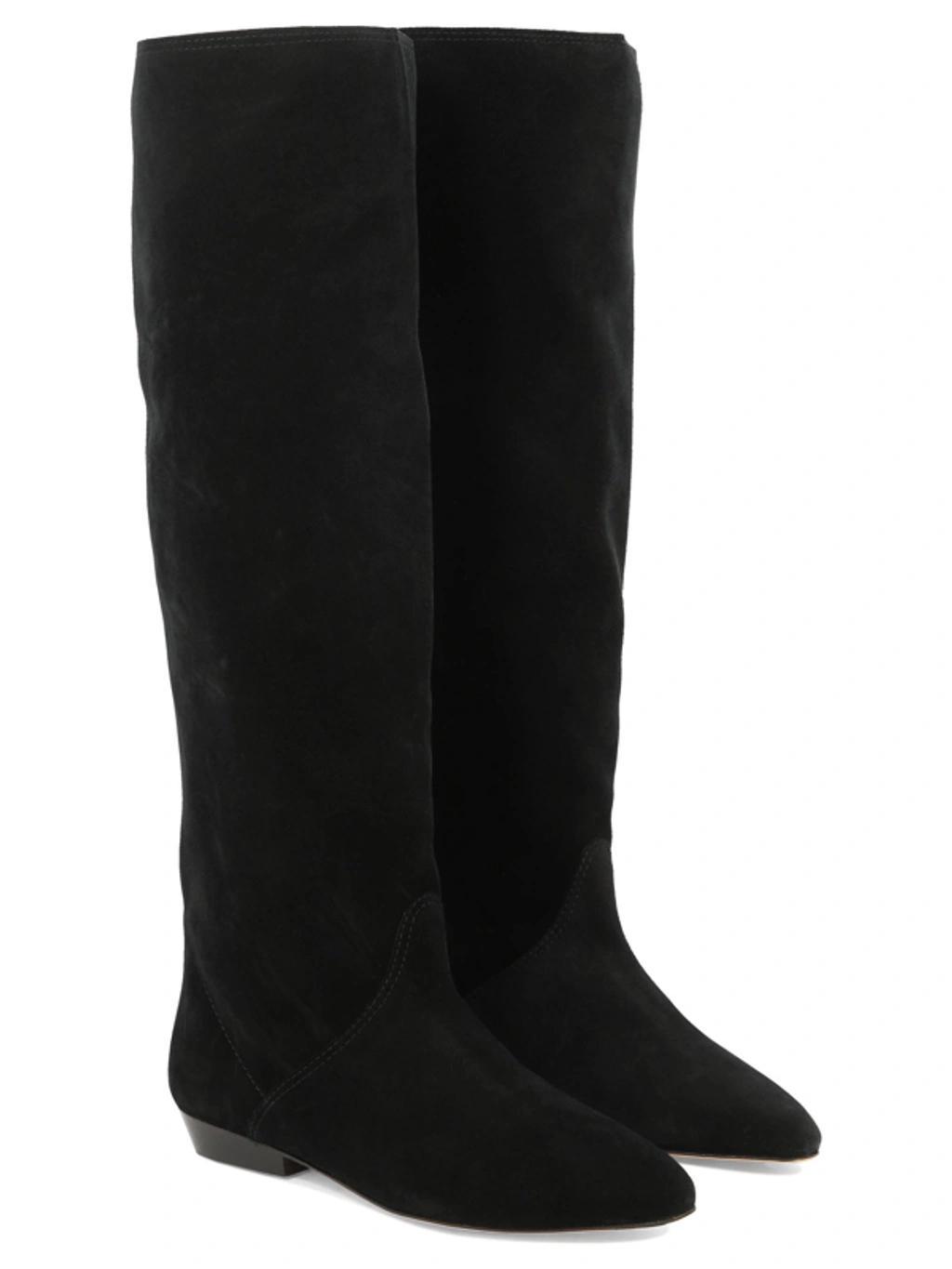 ISABEL MARANT Sayla Suede Boots In Black Product Image