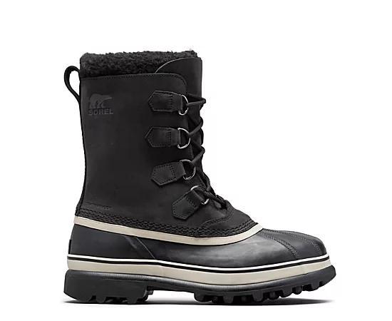 Sorel Mens Caribou Waterproof Nubuck Leather Cold-Weather Boots Product Image