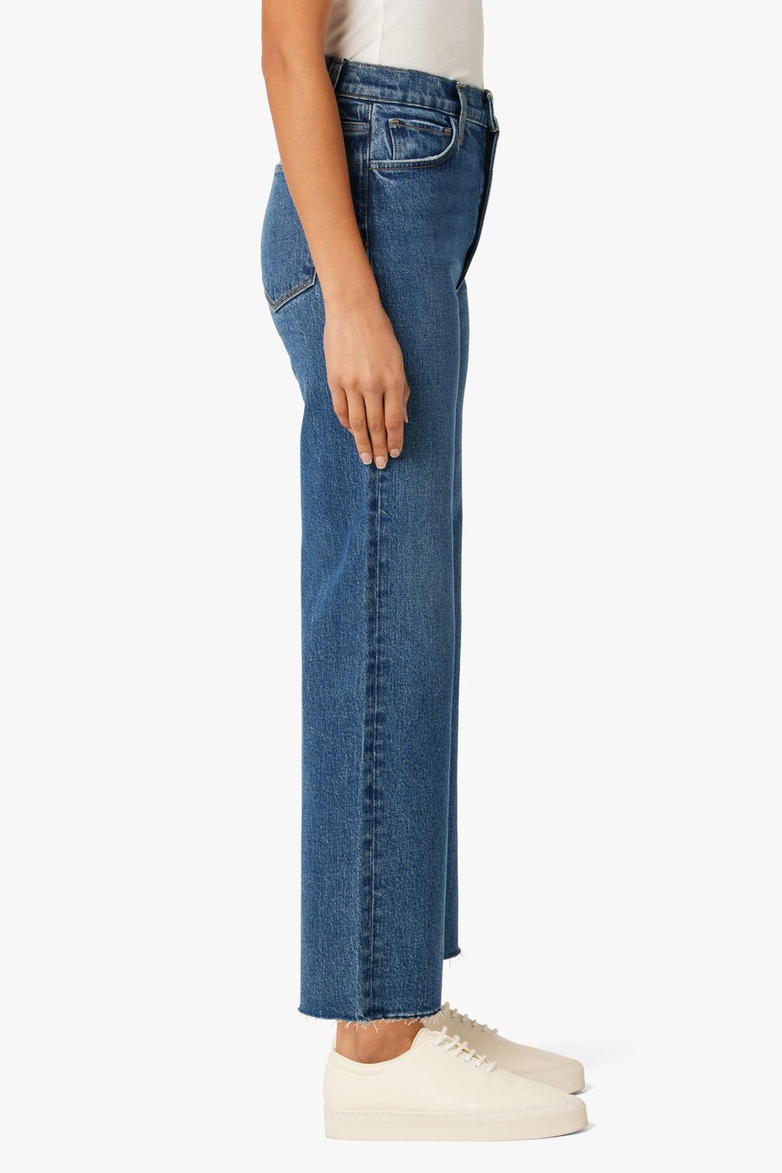 The Blake Wide Leg Crop Raw Hem- No Pressure Product Image