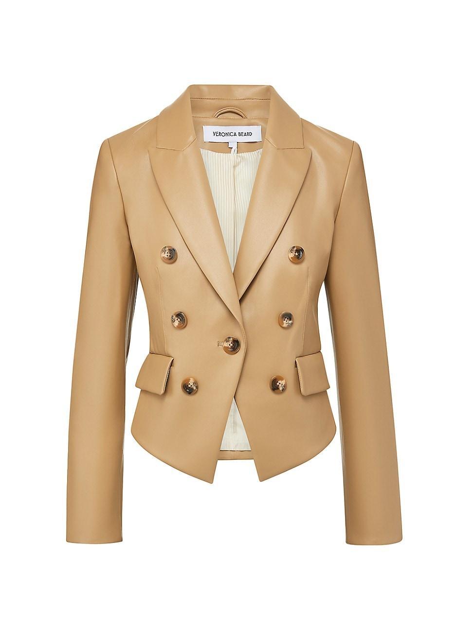 Womens Cooke Faux Leather Dickey Jacket Product Image