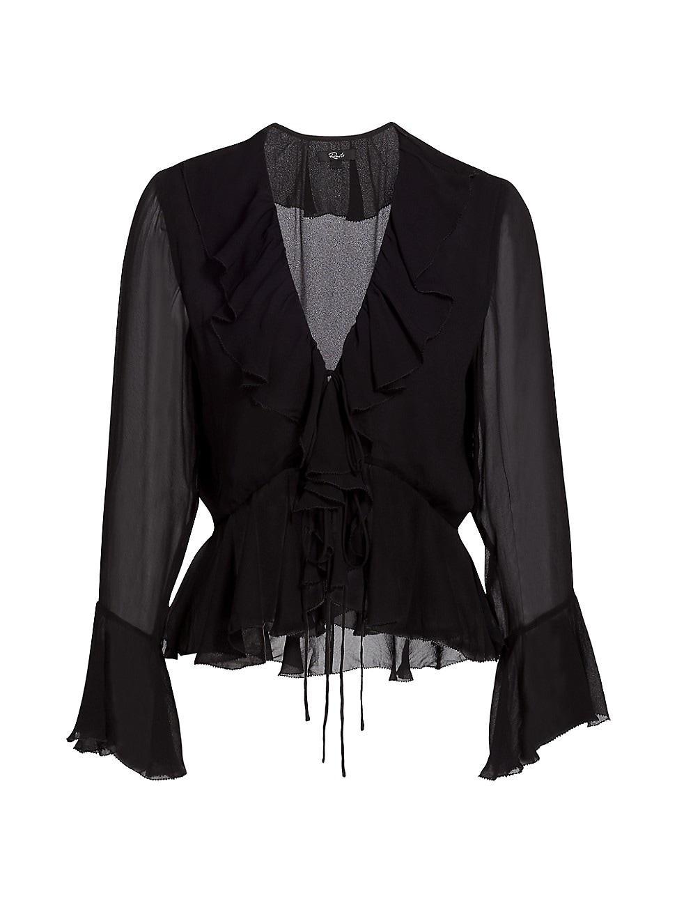 Womens Nicoletta Ruffle Blouse Product Image