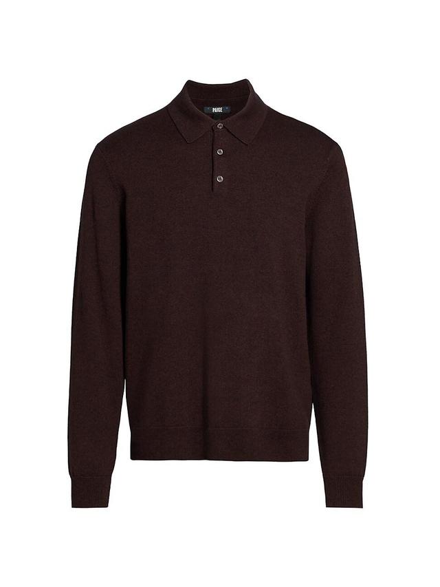 Mens Finsbury Wool-Cotton Polo Sweater Product Image