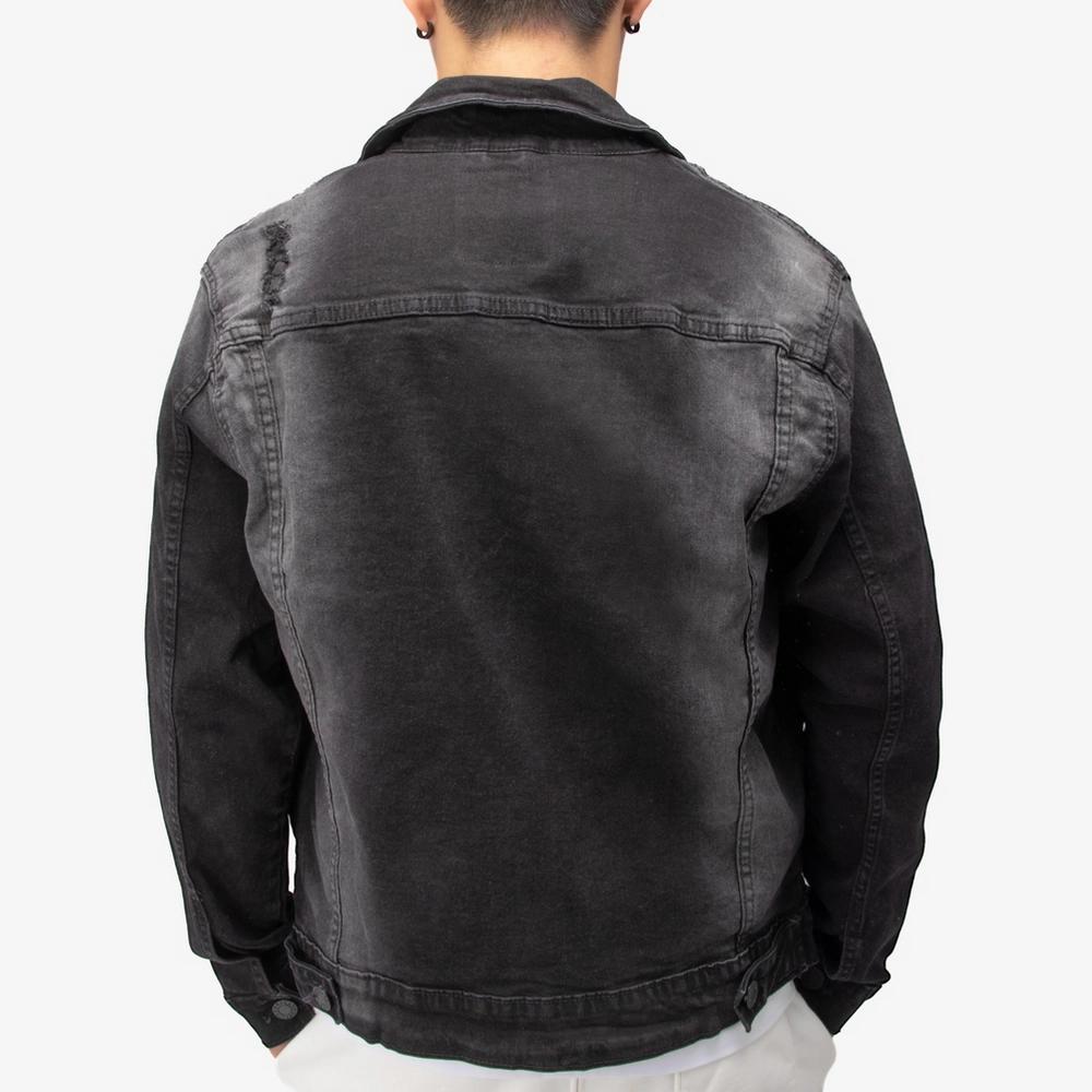 X RAY Men's Denim Jacket in BLACK DENIM Size Medium Product Image