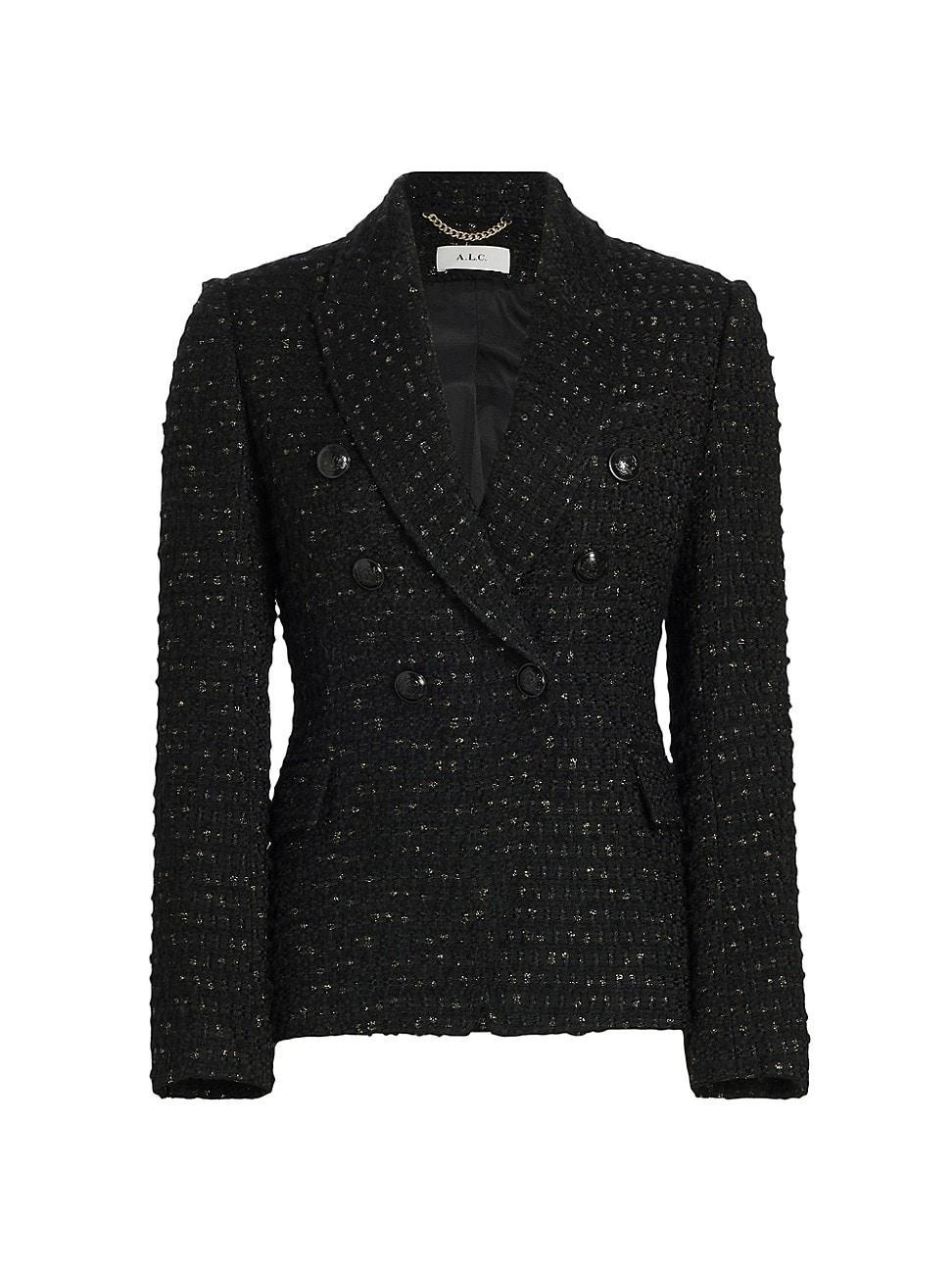 Womens Chelsea Metallic Tweed Blazer Product Image