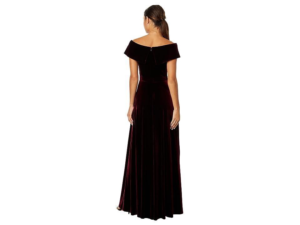 Xscape Evenings Off the Shoulder Velvet Gown Product Image