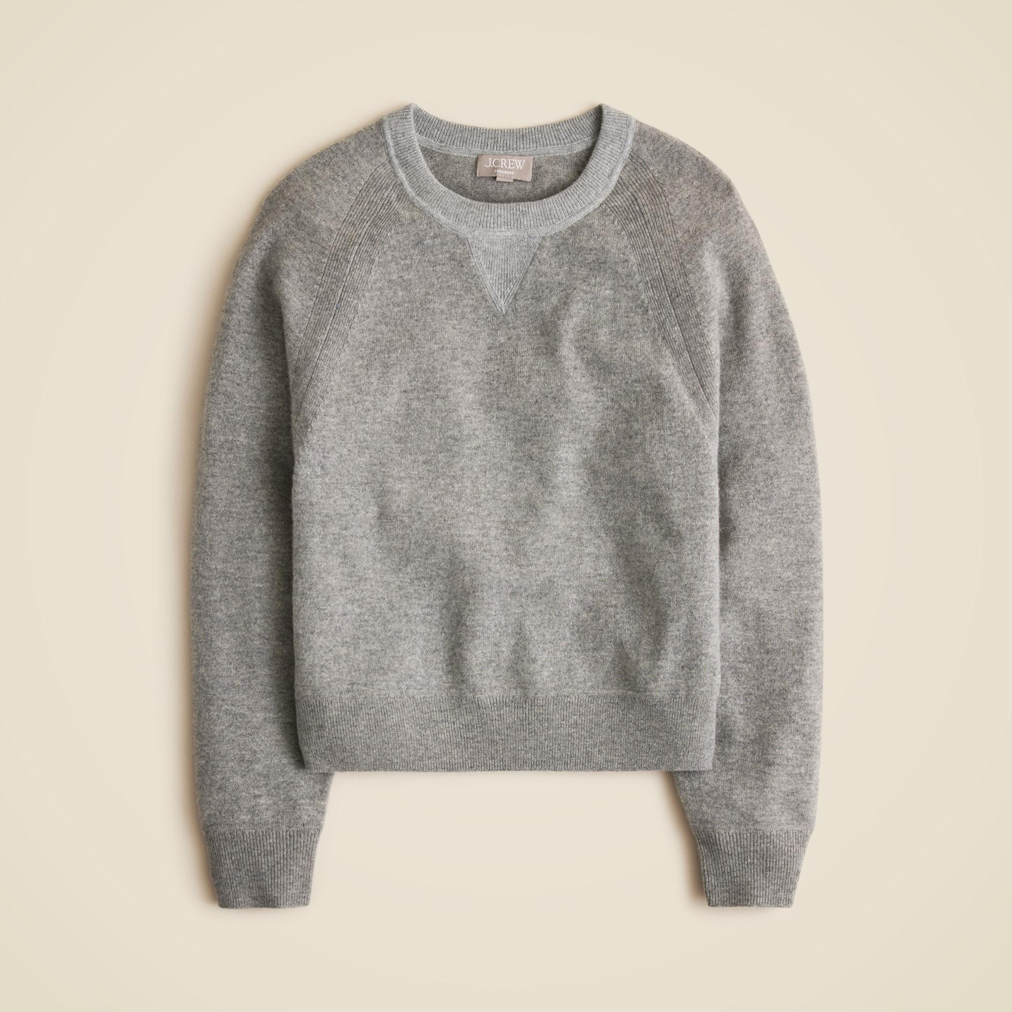 Marled cashmere crewneck sweatshirt Product Image