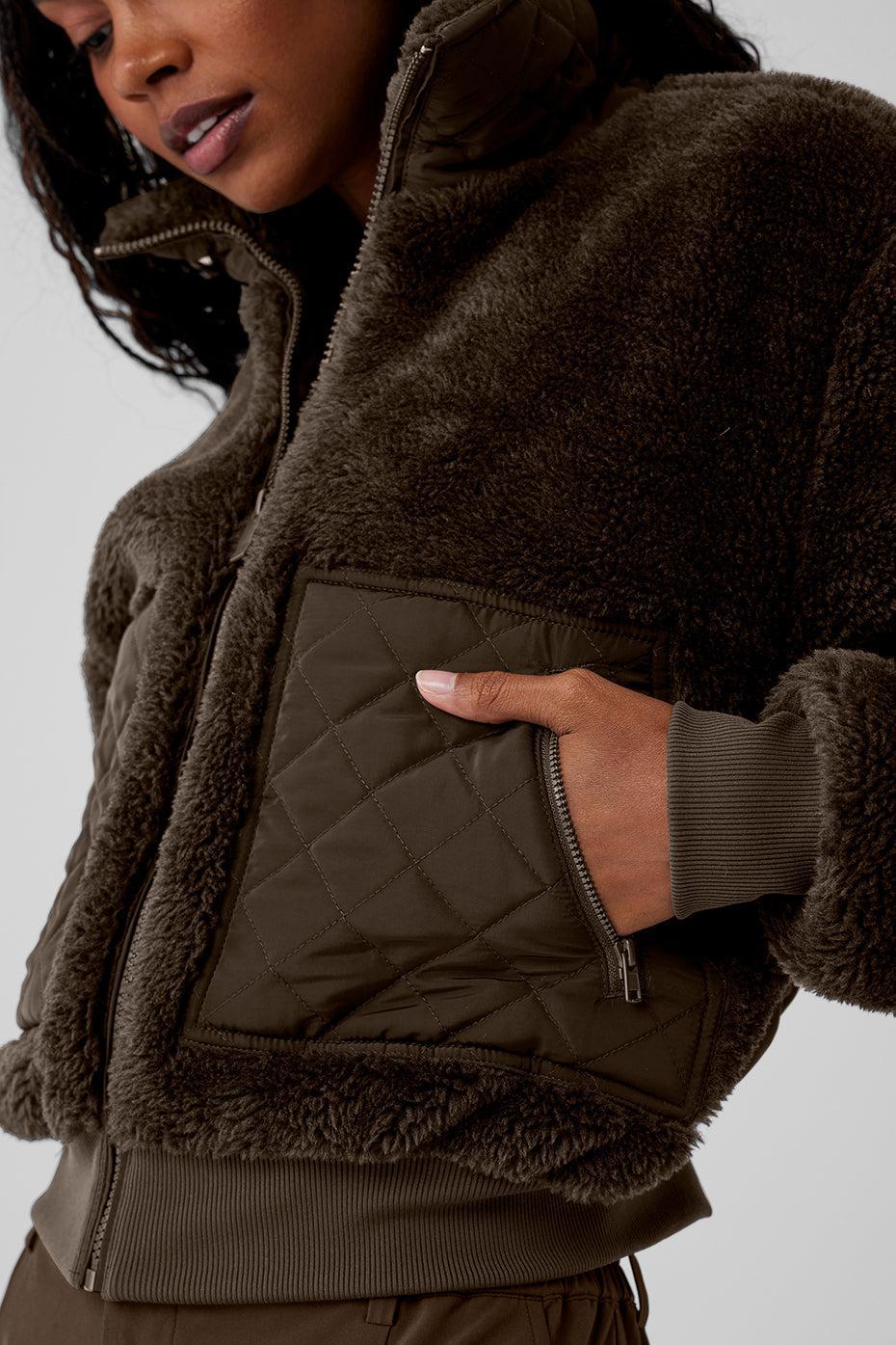 Sherpa Edge Bomber - Espresso Female Product Image