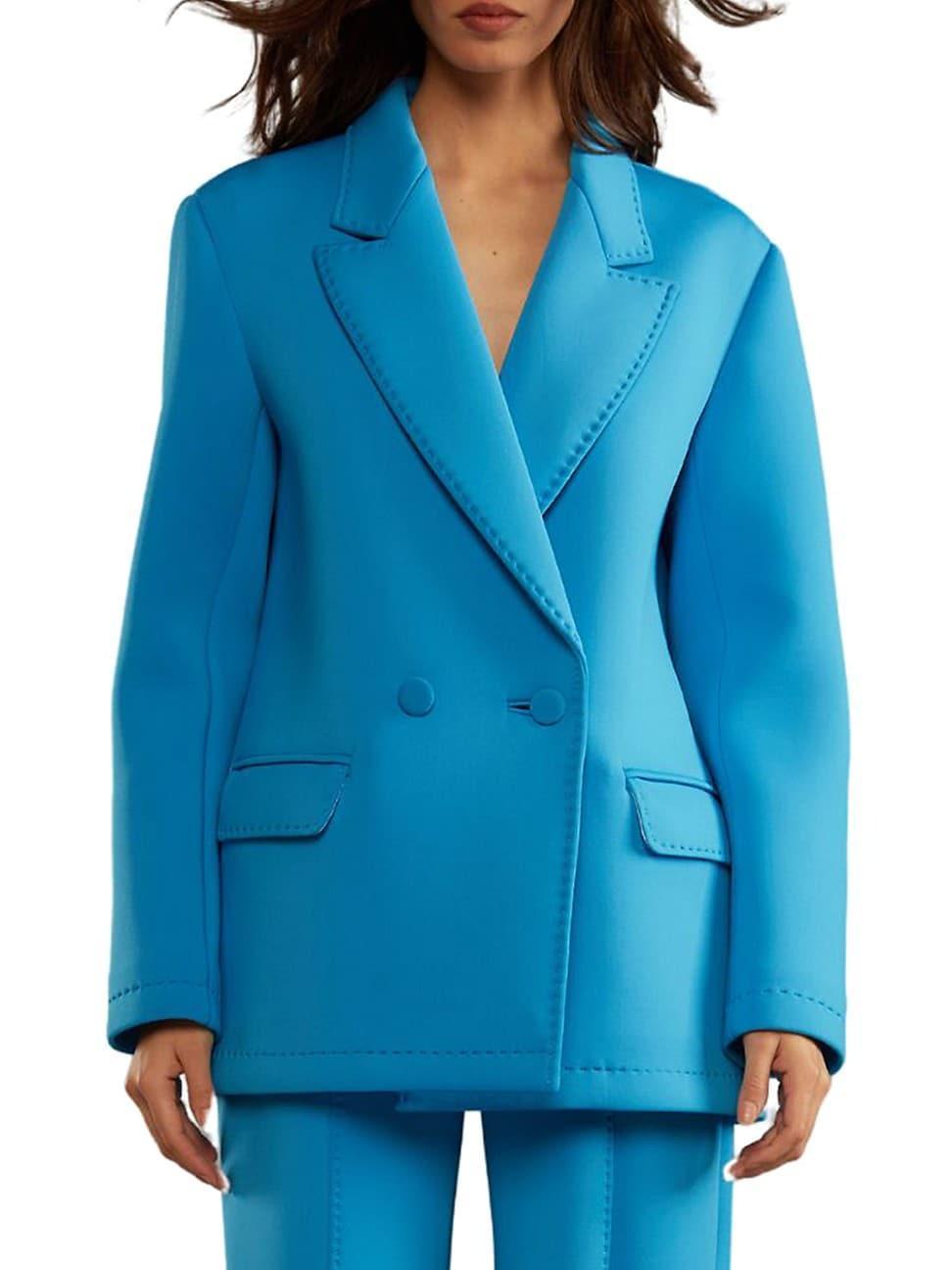 Womens Double-Breasted Blazer Product Image