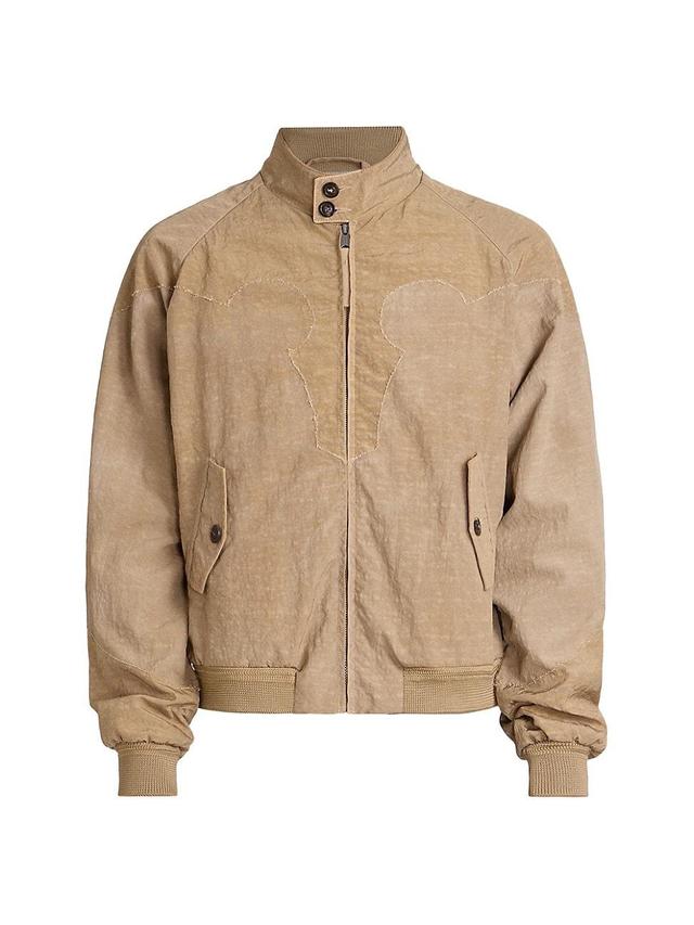 Mens Canvas & Nylon Zip Jacket Product Image