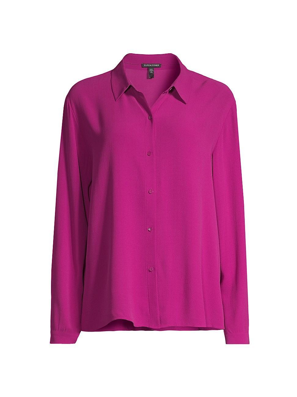 Womens Silk Buttoned Shirt Product Image