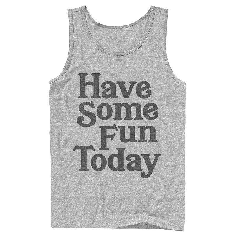 Mens Fifth Sun Have Some Fun Today Tank Top Athletic Grey Product Image