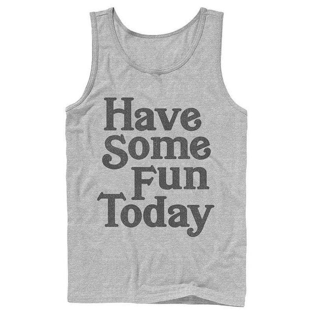 Mens Fifth Sun Have Some Fun Today Tank Top Athletic Grey Product Image