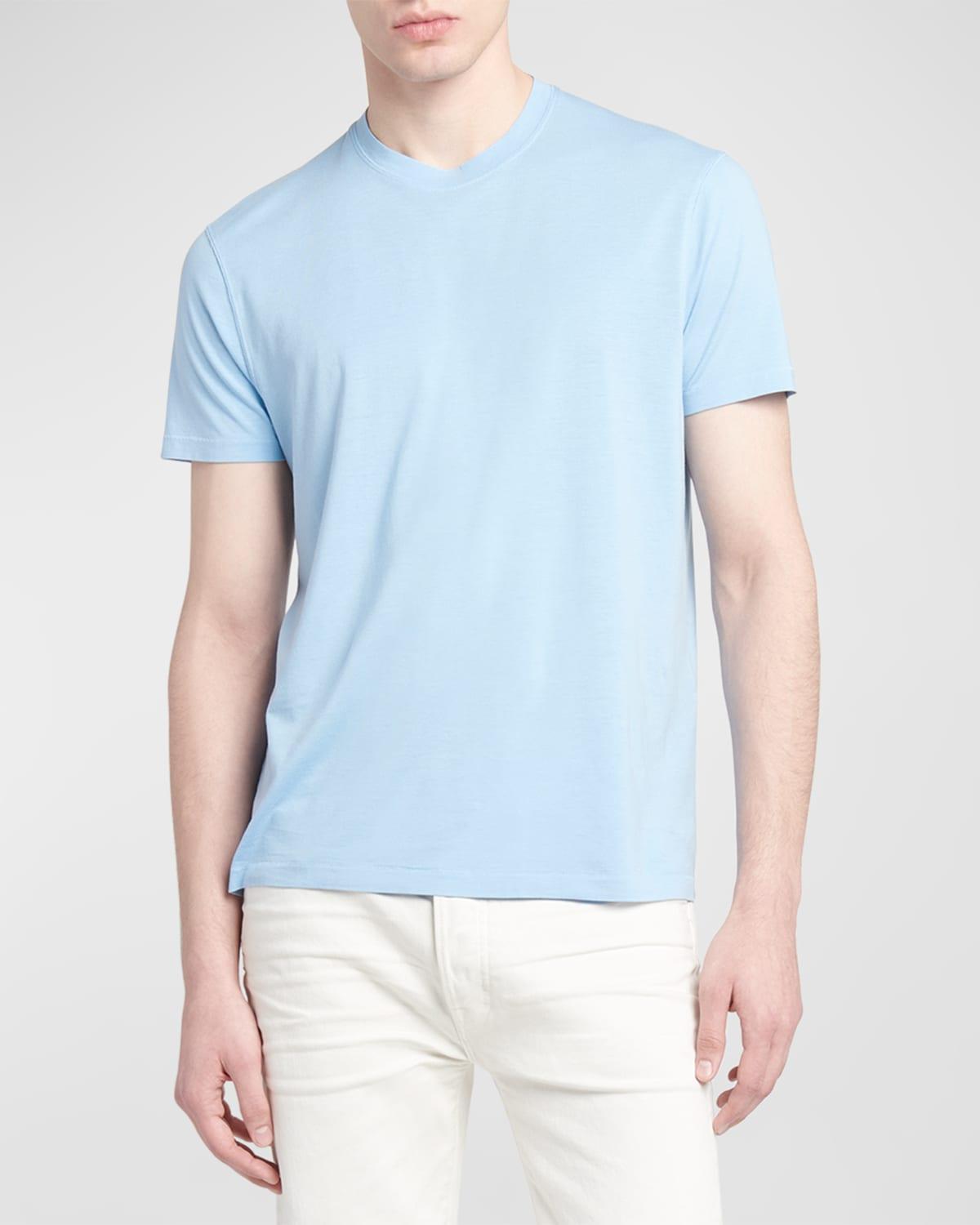 Mens Lyocell-Cotton Crewneck T-Shirt Product Image